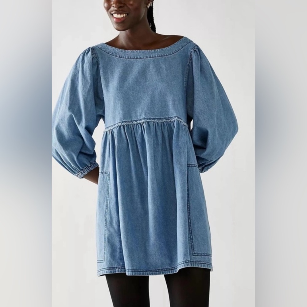 Free People Get Obsessed Denim Mini